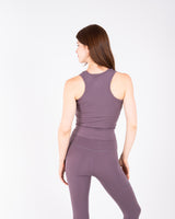 ULTRA SOFT ESSENTIAL LONGLINE TANK - Purple Haze - FIT TRIBE