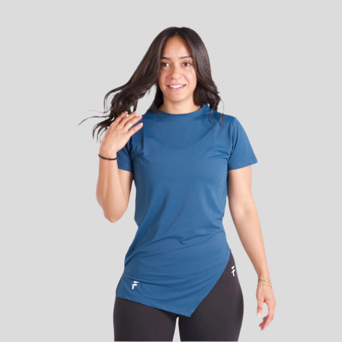 PERFORMANCE SHORT SLEEVE TOP  - Cobalt Blue - FIT TRIBE