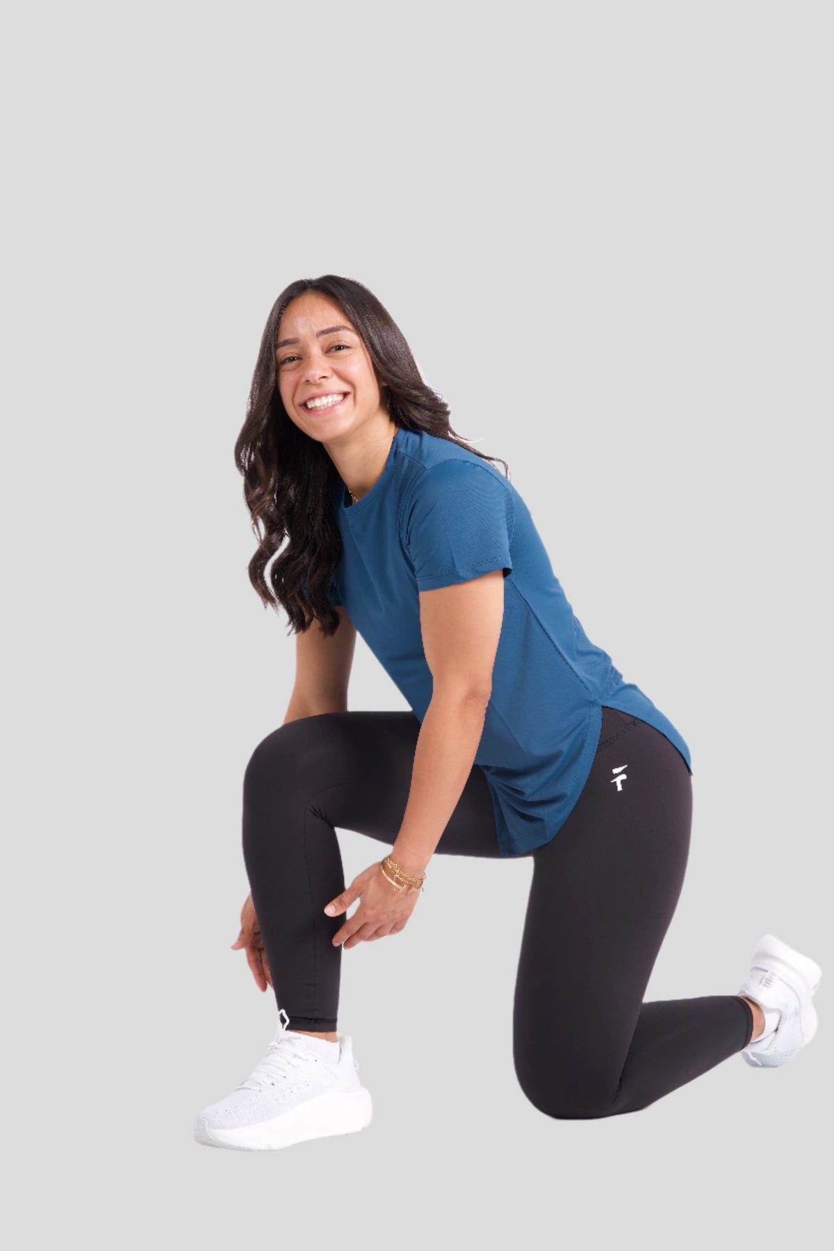 PERFORMANCE SHORT SLEEVE TOP  - Cobalt Blue - FIT TRIBE