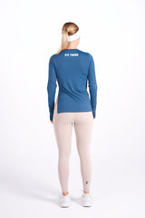 PERFORMANCE LONG SLEEVE TOP  - Cobalt Blue - FIT TRIBE