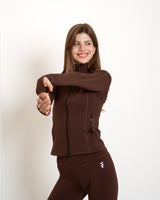 ULTRA SOFT ALL WEATHER  JACKET - Espresso - FIT TRIBE