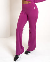 ULTRA SOFT PREMIUM FLARED PANTS - Purple Orchid - FIT TRIBE