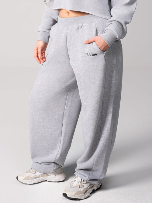 Off-Duty Cloud Cotton Balloon Pants - Grey