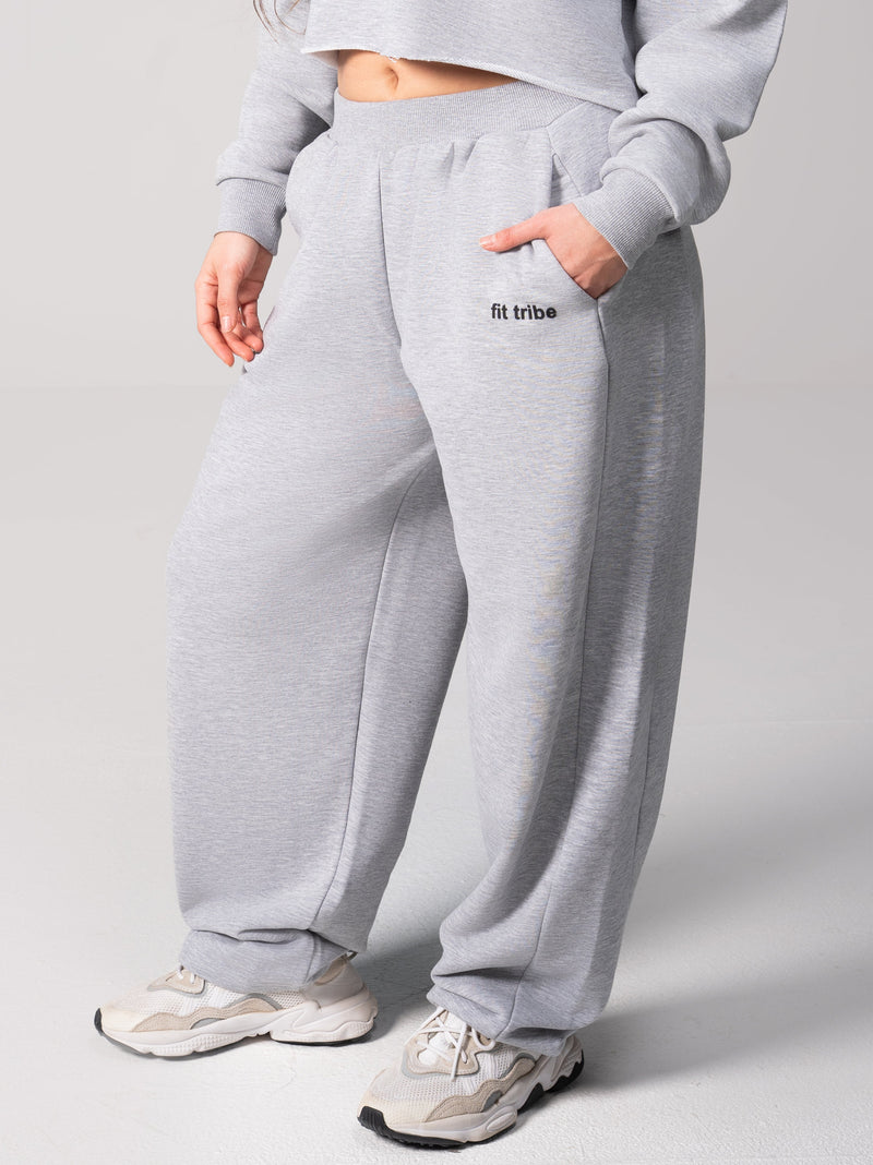 Off-Duty Cloud Cotton Balloon Pants - Grey