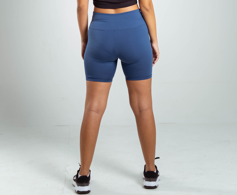 ULTRA SOFT ESSENTIAL BIKER SHORTS - Crystal Blue - FIT TRIBE