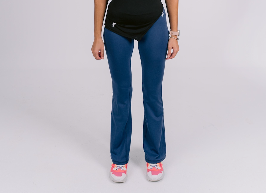 ULTRA SOFT PREMIUM FLARED PANTS - Crystal Blue - FIT TRIBE