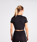 ULTRA SOFT ESSENTIAL CROP TOP - Black - FIT TRIBE
