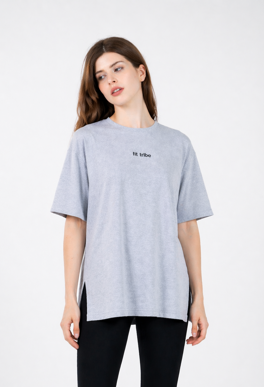 CLOUD COTTON OVERSIZED T-SHIRT – Heather Grey - FIT TRIBE