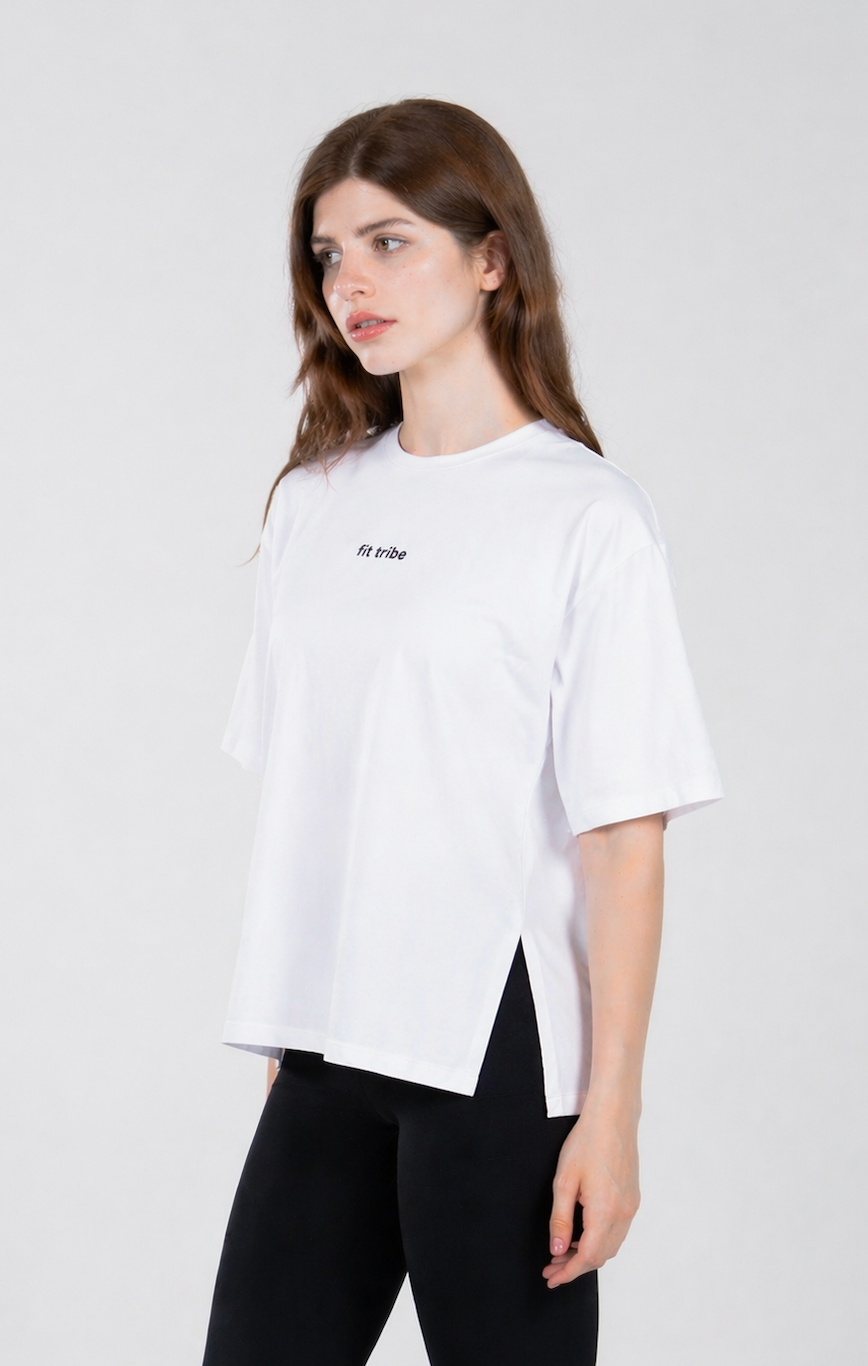 CLOUD COTTON OVERSIZED T-SHIRT – White - FIT TRIBE