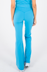 Ultra Soft Premium Flared Pants - Marine Blue - FIT TRIBE