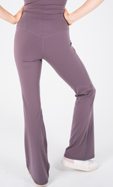 Ultra Soft Premium Flared Pants - Purple Haze - FIT TRIBE