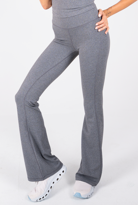 Ultra Soft Apex Flared Pants - Dark Heather Grey