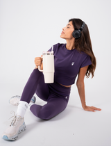 Ultra Soft Essential Leggings - Dark Berry - FIT TRIBE