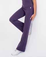 Ultra Soft Premium Flared Pants - Dark Berry - FIT TRIBE