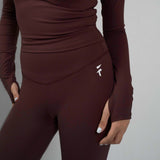 ULTRA SOFT ESSENTIAL LEGGINGS - Deep Burgundy - FIT TRIBE