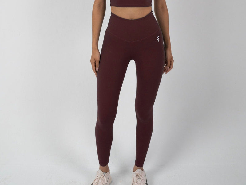 Ultra Soft Essential Leggings - Deep Burgundy