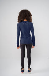 PERFORMANCE LONG SLEEVE TOP  - Navy Blue - FIT TRIBE