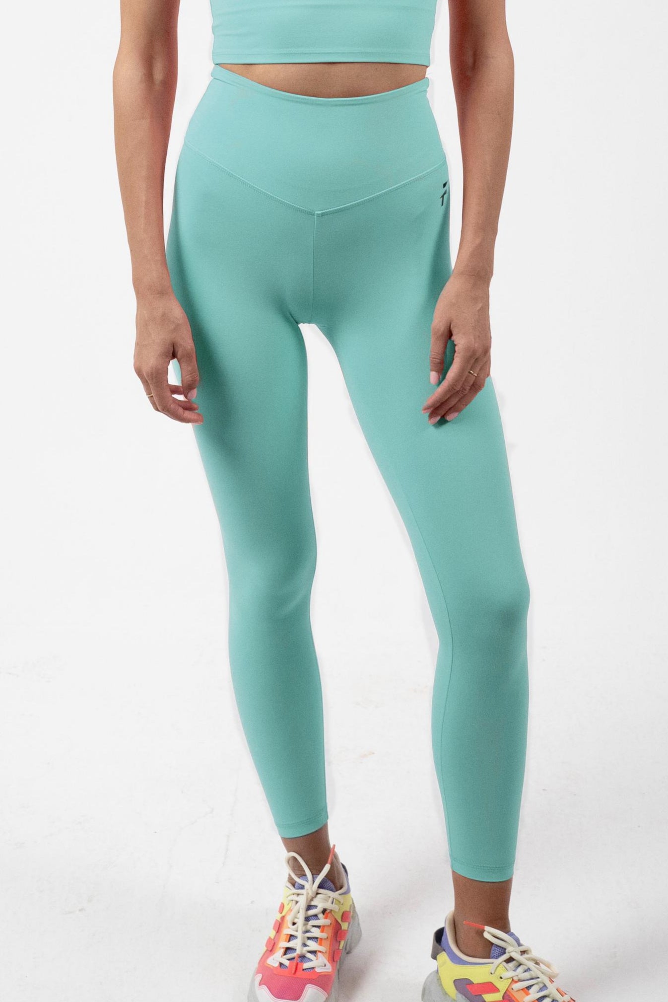 ULTRA SOFT ESSENTIAL LEGGINGS - Aqua Mist - FIT TRIBE