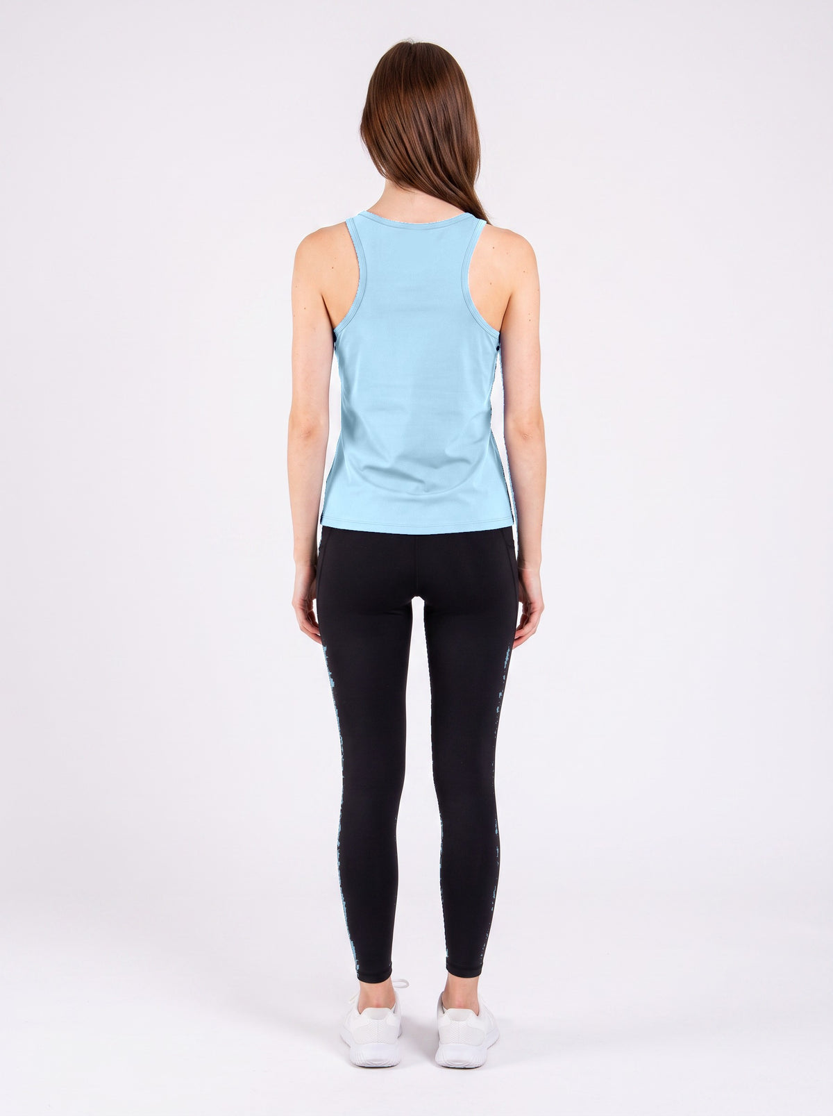 Signature Weave Tank - Baby Blue - Back