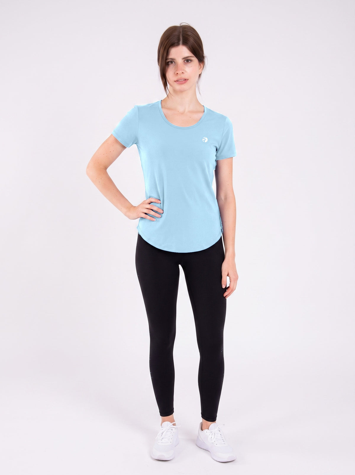 Signature Weave Tee - Baby Blue