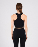 Ultra Soft Apex Crop Tank - Black - FIT TRIBE