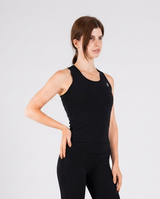 Ultra Soft Apex Longline Tank - Black - FIT TRIBE