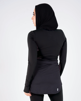 Essential Half-Zip Black - Back