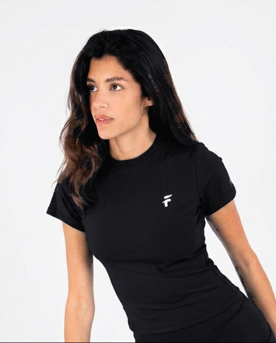 Ultra Soft Apex Longline Top - Black