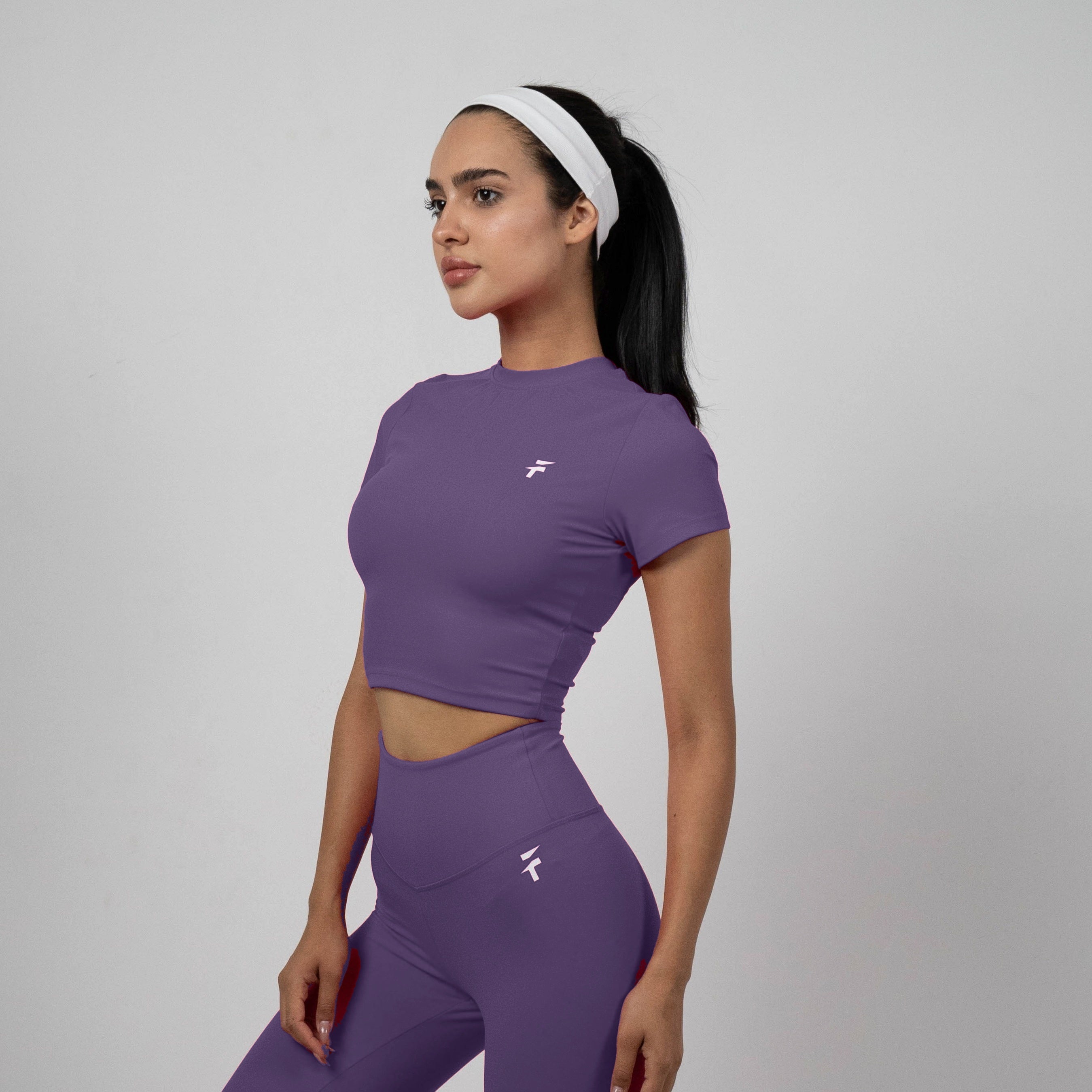 Ultra Soft Essential Crop Top - Dark Berry