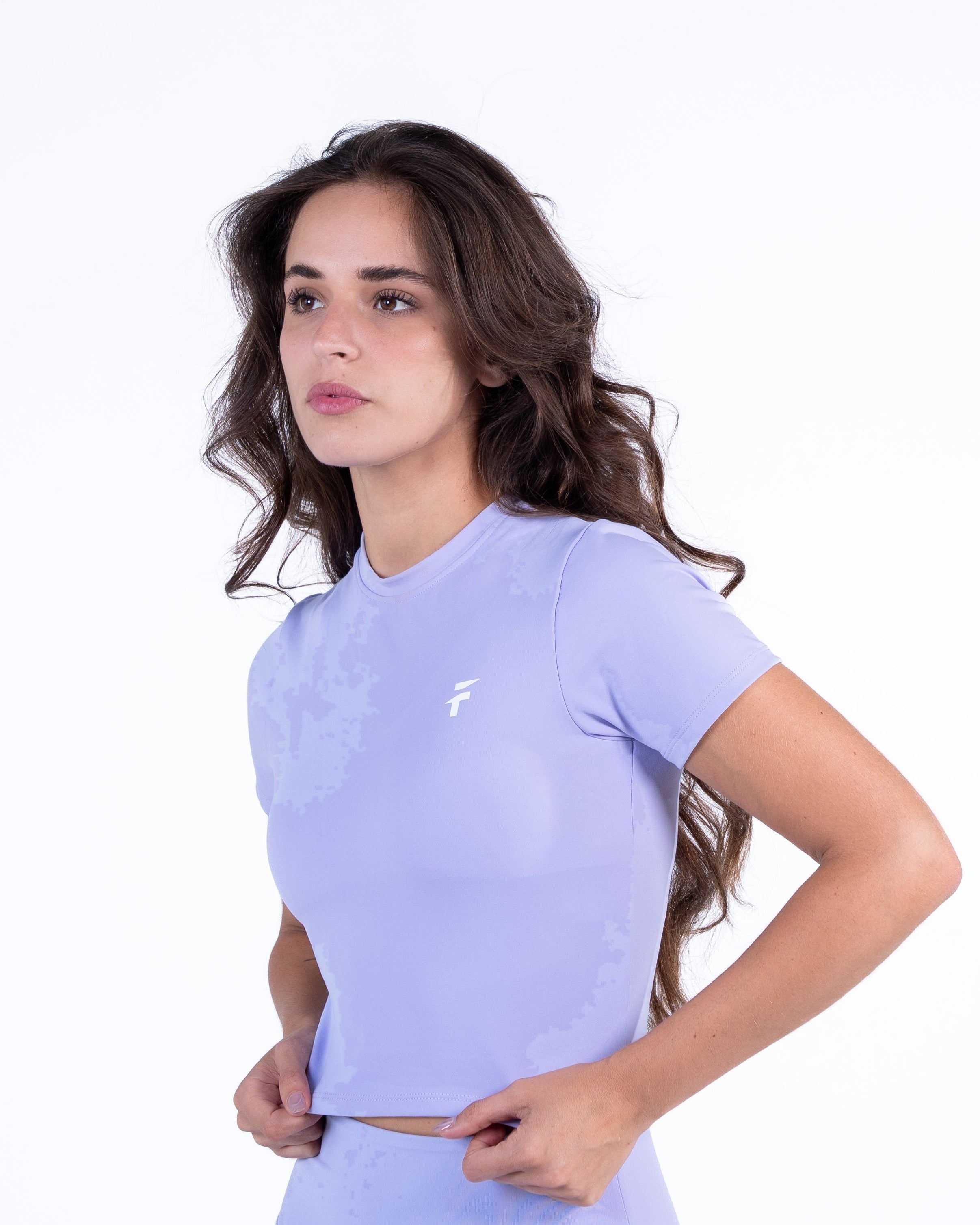Ultra Soft Apex Crop Top - Lavender