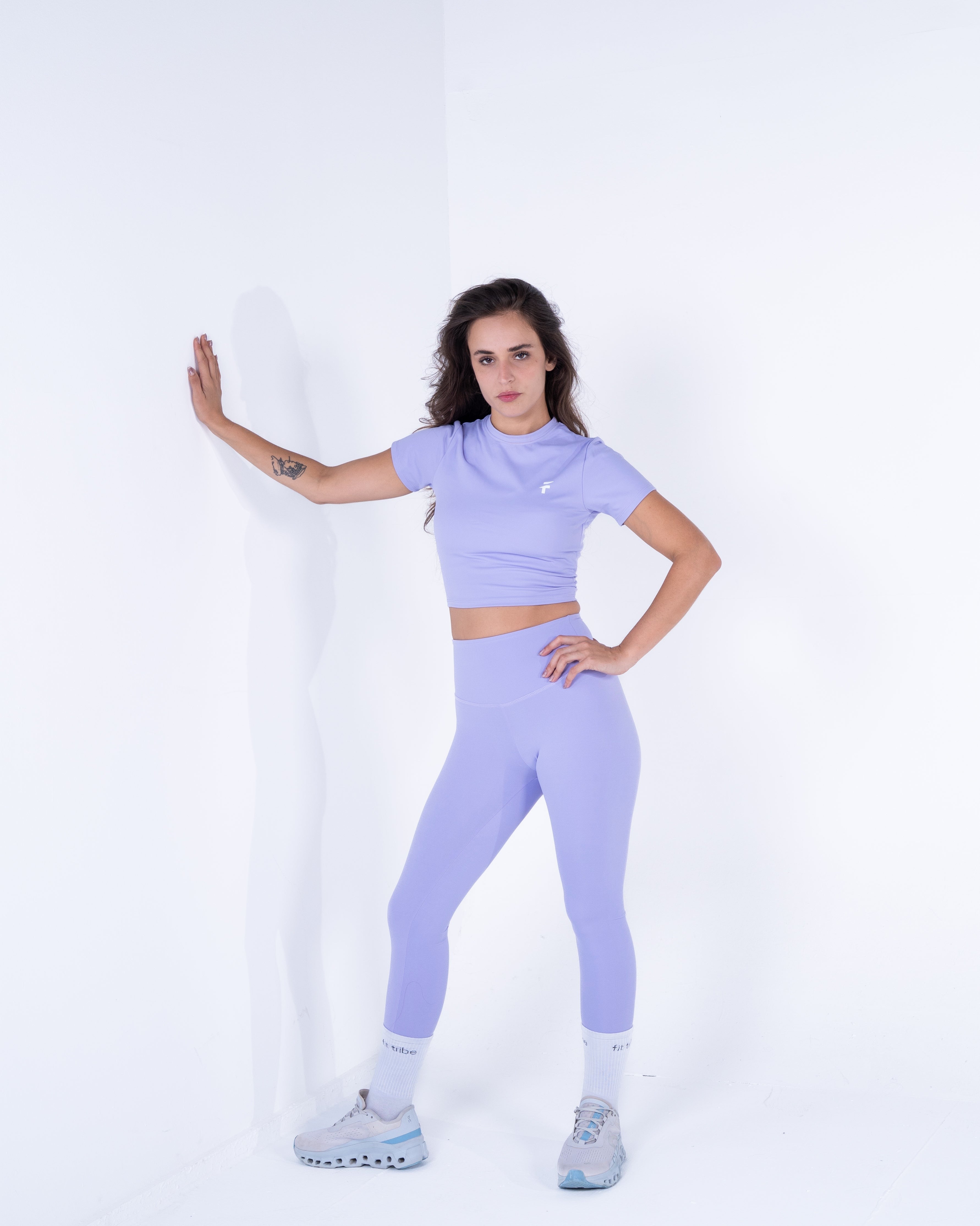 Ultra Soft Apex Crop Top - Lavender