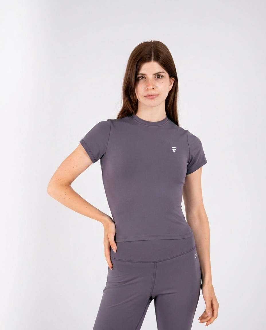 Apex Longline Top Graphite - pink model longline