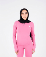 Essential Half-Zip Bubblegum - Front