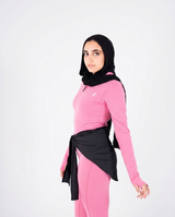 Essential Half-Zip Bubblegum - 3qtr