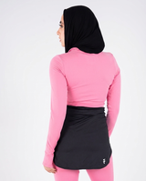 Essential Half-Zip Bubblegum - Back