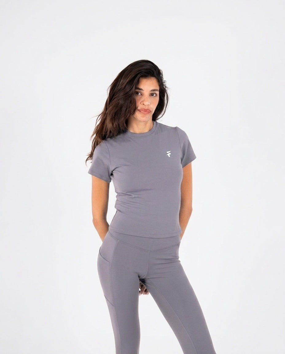 Ultra Soft Apex Longline Top - Graphite