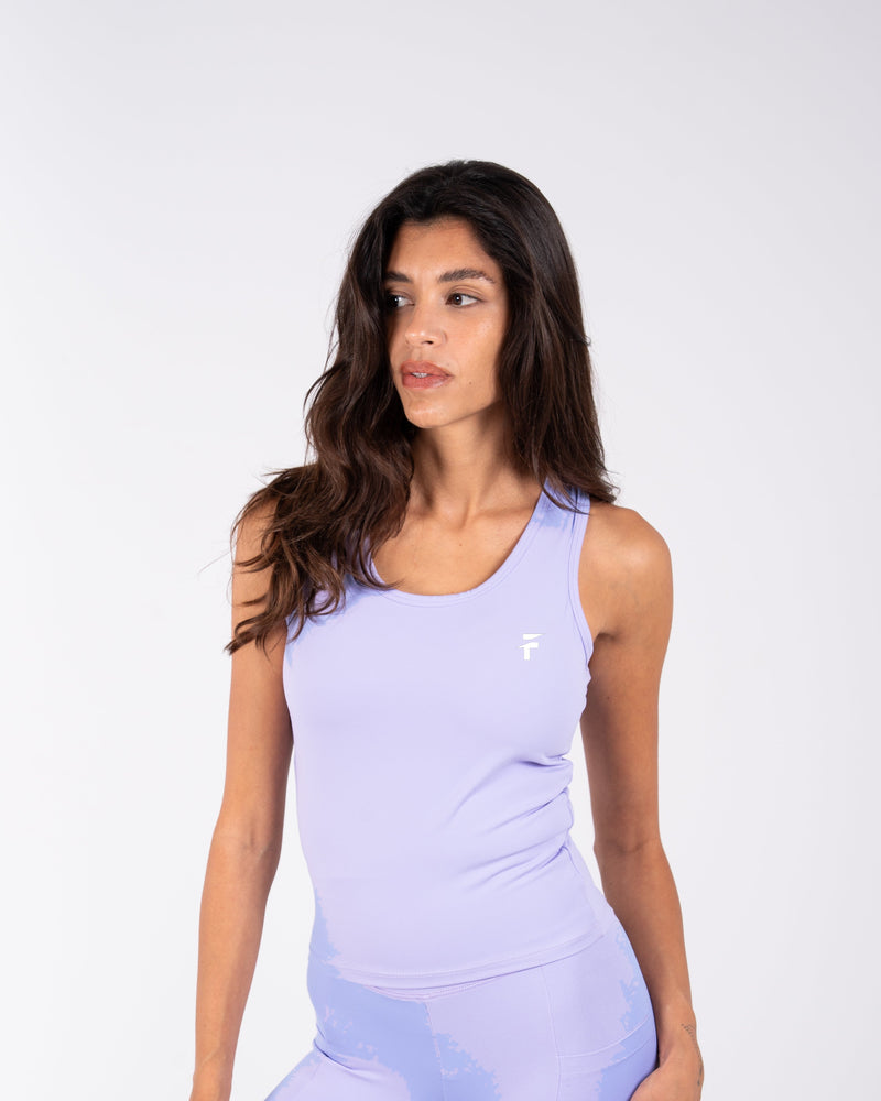 Ultra Soft Apex Longline Tank - Lavender