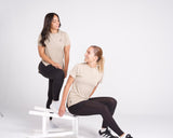 Essential Extended Short Sleeve Top - Beige