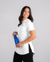 Performance Extended Short Sleeve Top - White