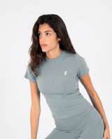 Ultra Soft Apex Longline Top - Olive Green - FIT TRIBE