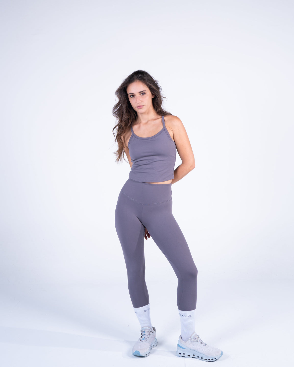 Ultra Soft Apex Leggings - Graphite - FIT TRIBE