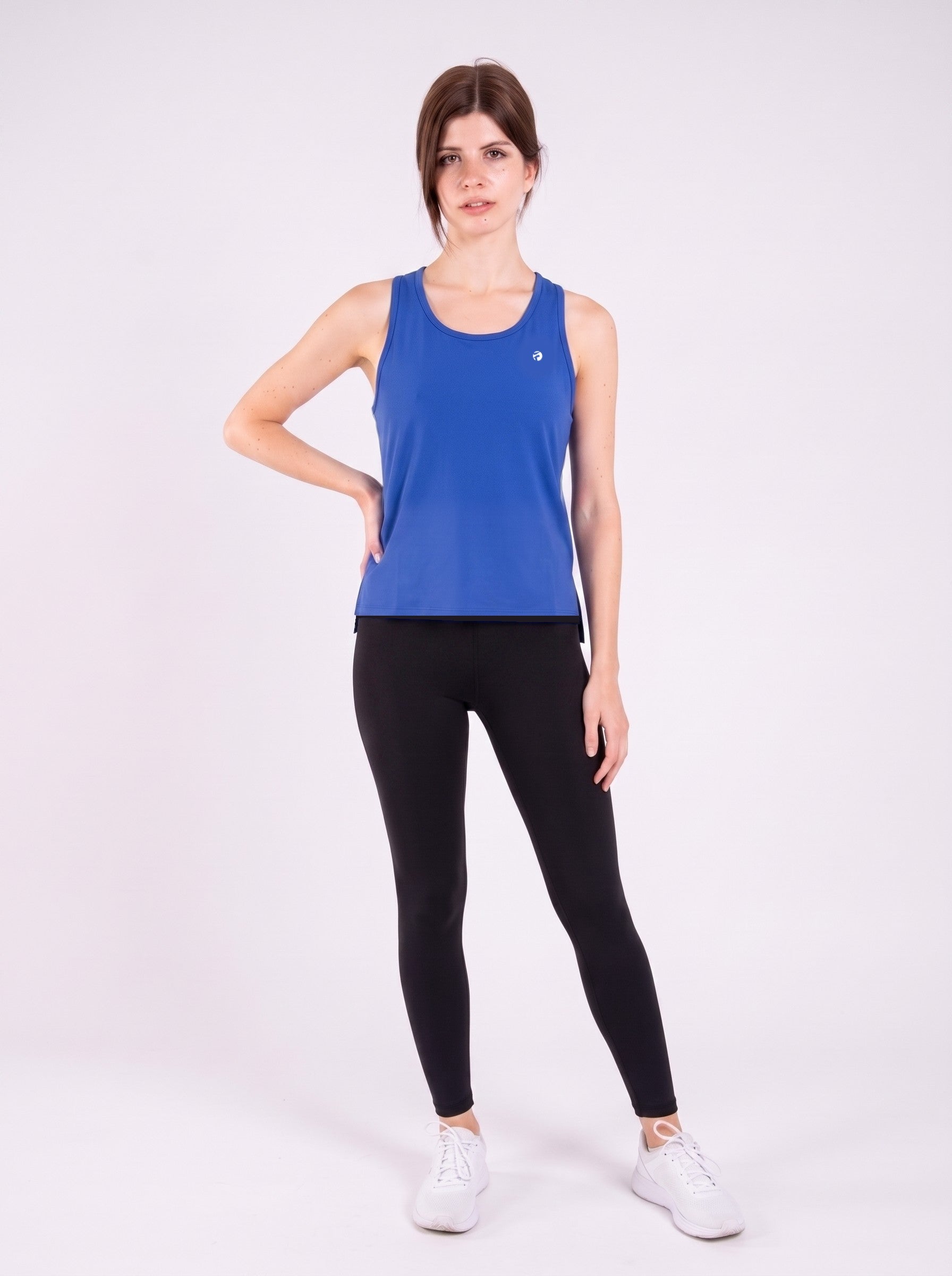 Signature Weave Tank - Royal Blue - Front
