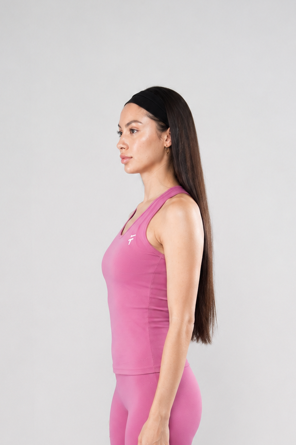 Ultra Soft Essential Longline Tank - Bubblegum Pink