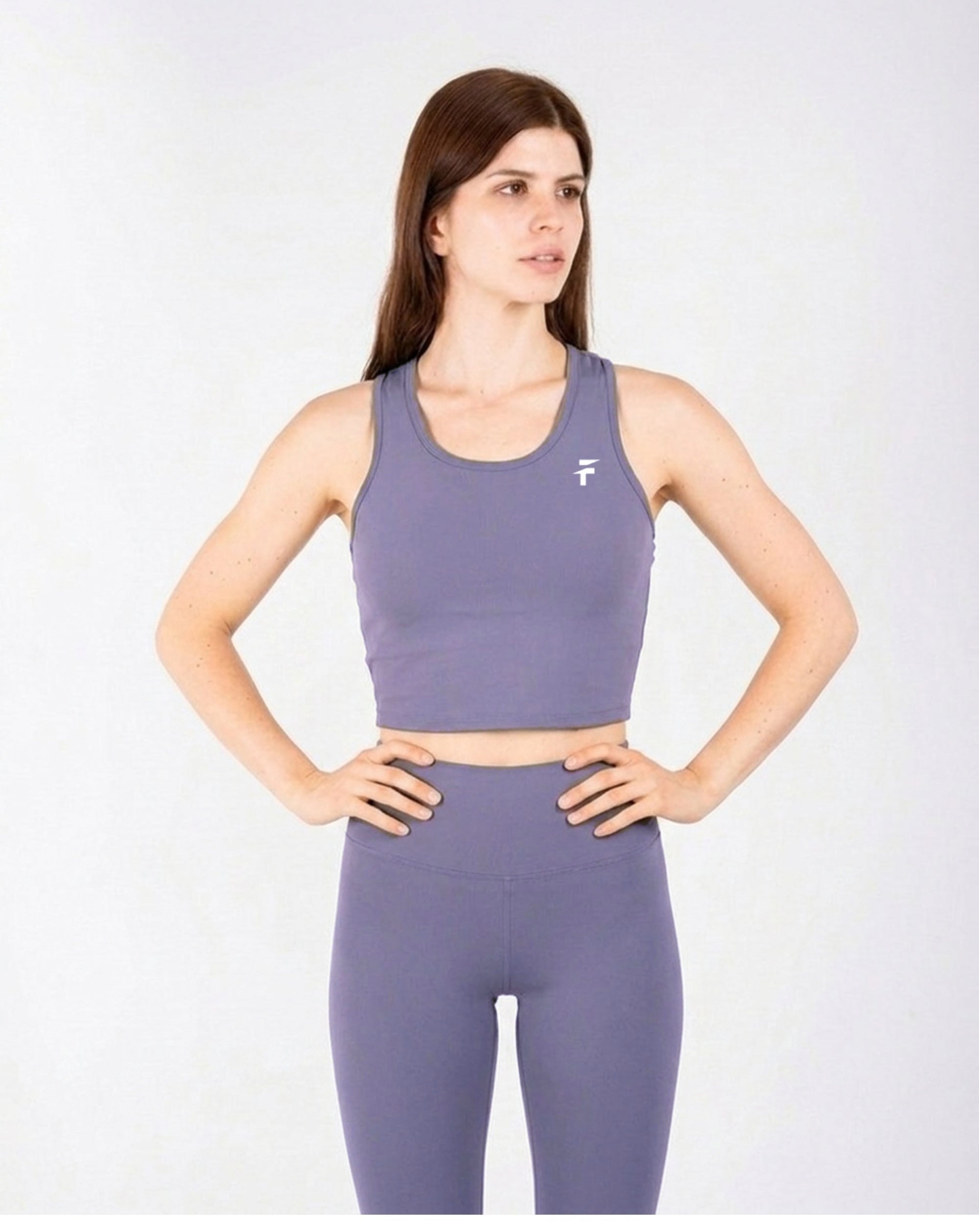 Ultra Soft Apex Crop Tank - Graphite